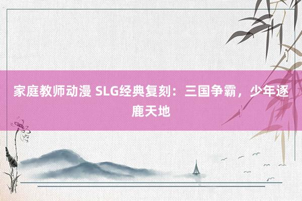 家庭教师动漫 SLG经典复刻：三国争霸，少年逐鹿天地
