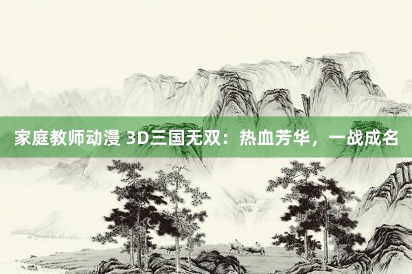家庭教师动漫 3D三国无双：热血芳华，一战成名
