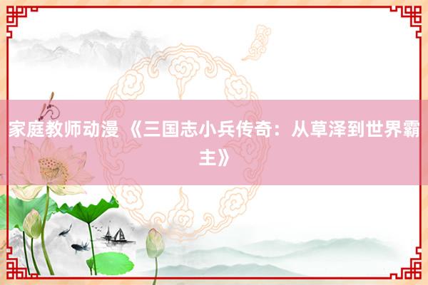 家庭教师动漫 《三国志小兵传奇：从草泽到世界霸主》