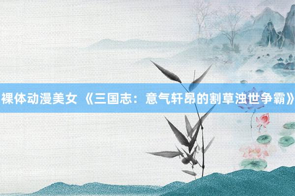裸体动漫美女 《三国志：意气轩昂的割草浊世争霸》