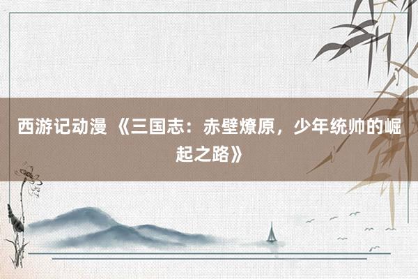 西游记动漫 《三国志：赤壁燎原，少年统帅的崛起之路》